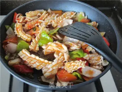 Make Sweet spicy squid step 13
