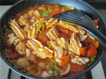 Make Sweet spicy squid step 15