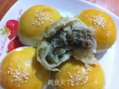 Make Squeeze meat mooncake step 26