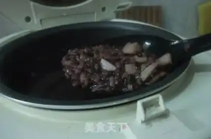 Make Double-coloured rice congee step 3