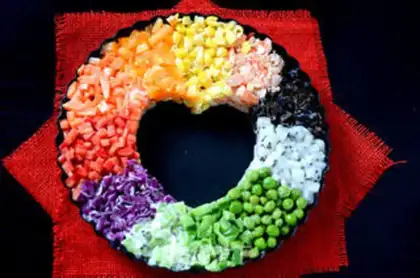 Make Rainbow salad step 7