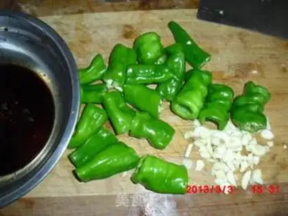 Make Garlic peppers step 0