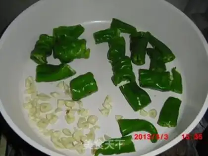 Make Garlic peppers step 1