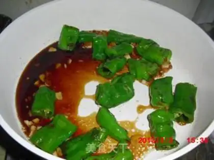 Make Garlic peppers step 2