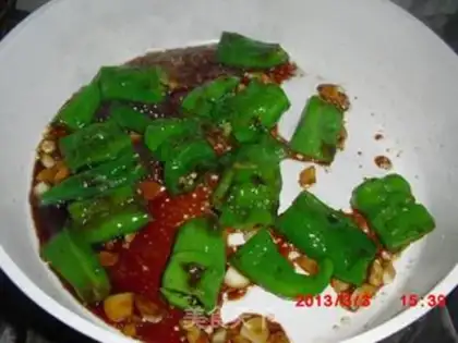 Make Garlic peppers step 3