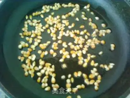 Make Caramel milk and popcorn step 1