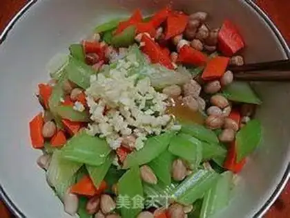 Make The cold peanuts, the celery step 10