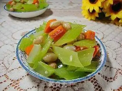 Make The cold peanuts, the celery step 13