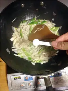 Make Pyramid fried abalone mushrooms step 6