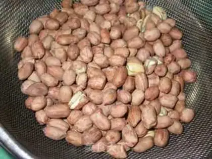 Make Salted peanut rice step 3