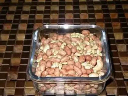 Make Salted peanut rice step 4