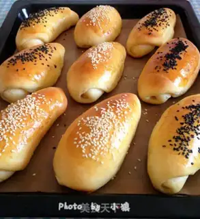 Make Sesame cream rolls step 22