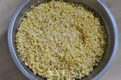 Make Butter, green bean cake step 1
