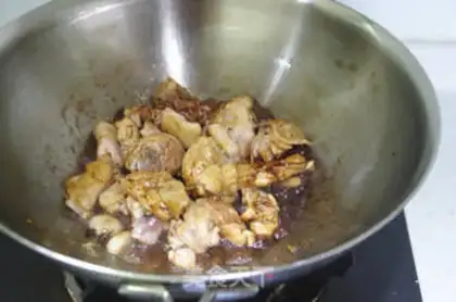 Make Red-hot potato chicken rice step 7