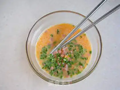 Make Shrimp ham cake step 4