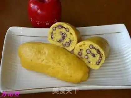 Make Pumpkin bean buns step 9
