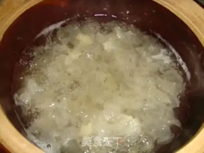 Make ♪ ♪ The silver ear soup ♪ step 5