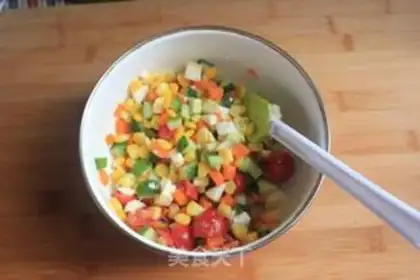 Make Corn-fruit salad step 4