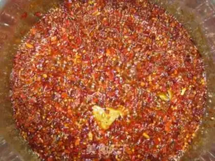Make Homemade red oil step 3