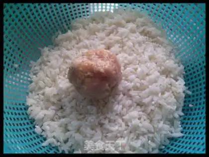 Make The rice pearls step 8