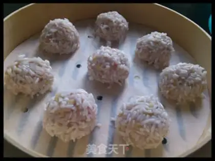 Make The rice pearls step 9
