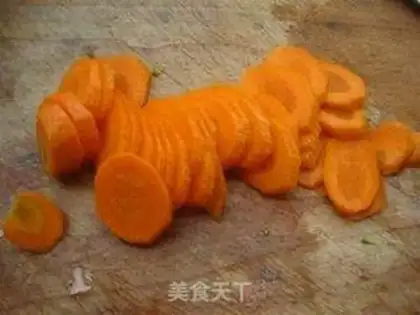 Make Orchid with carrots step 1