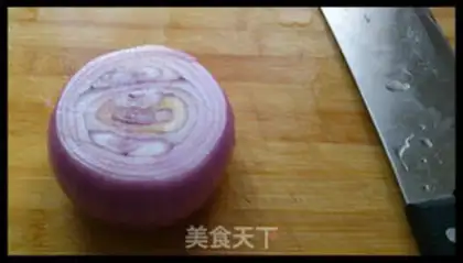 Make Onion egg burrito step 4
