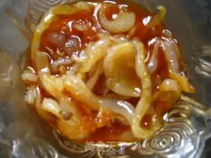 Make # Scrambling seafood # step 3