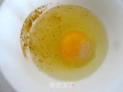 Make Tofu silk egg soup step 1