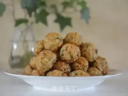 Make Meat and rice balls step 7
