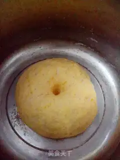 Make Pumpkin red bean roll step 4