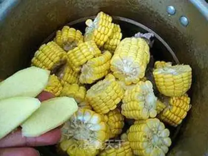 Make Peanut corn chop soup step 6
