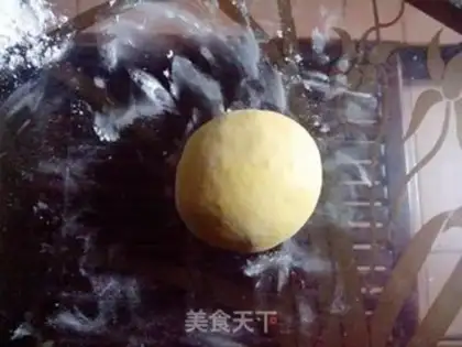 Make Pumpkin red bean roll step 5