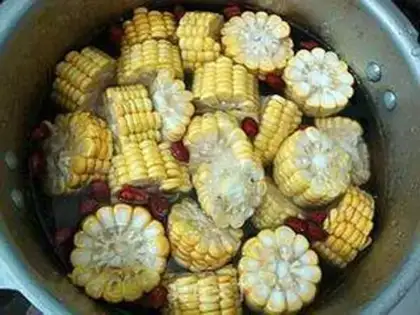 Make Peanut corn chop soup step 7
