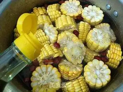 Make Peanut corn chop soup step 8