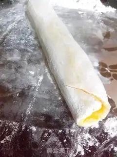 Make Pumpkin red bean roll step 8