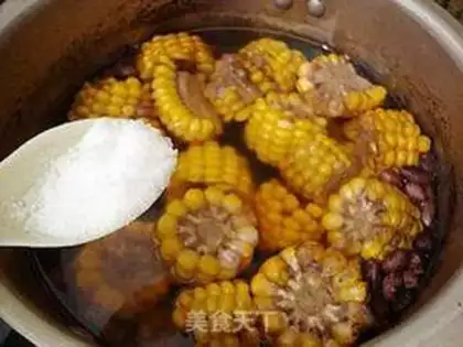 Make Peanut corn chop soup step 11