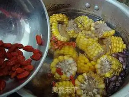 Make Peanut corn chop soup step 12