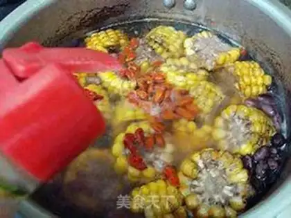 Make Peanut corn chop soup step 13