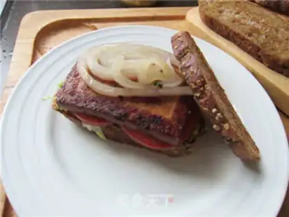 Make Vanilla tofu sandwich step 19