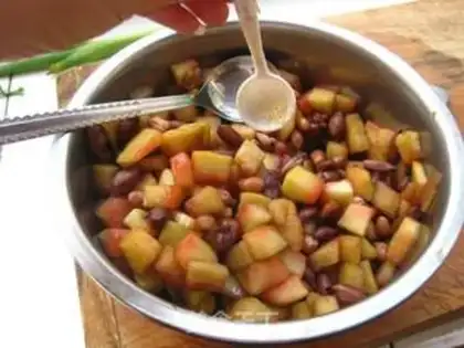 Make Watermelon with peanuts step 4