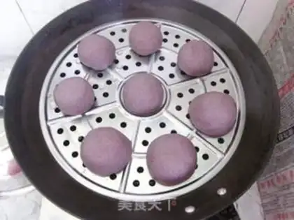 Make Purple rice buns step 9