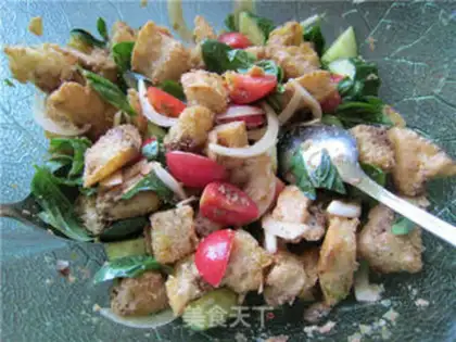 Make Bread salad step 10