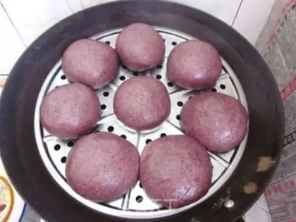 Make Purple rice buns step 13