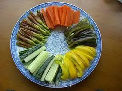 Make Apricot Vegetable Grid step 3