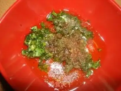 Make Mediterranean red shrimp olive salad step 3