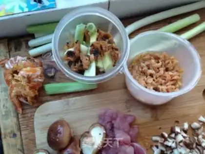 Make Shrimp clams burn wheat step 1