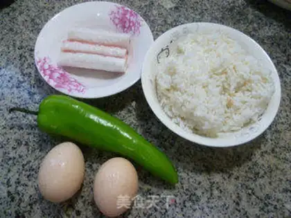 Make Crab willow fried rice step 0