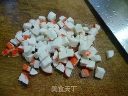 Make Crab willow fried rice step 5