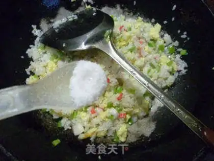 Make Crab willow fried rice step 9